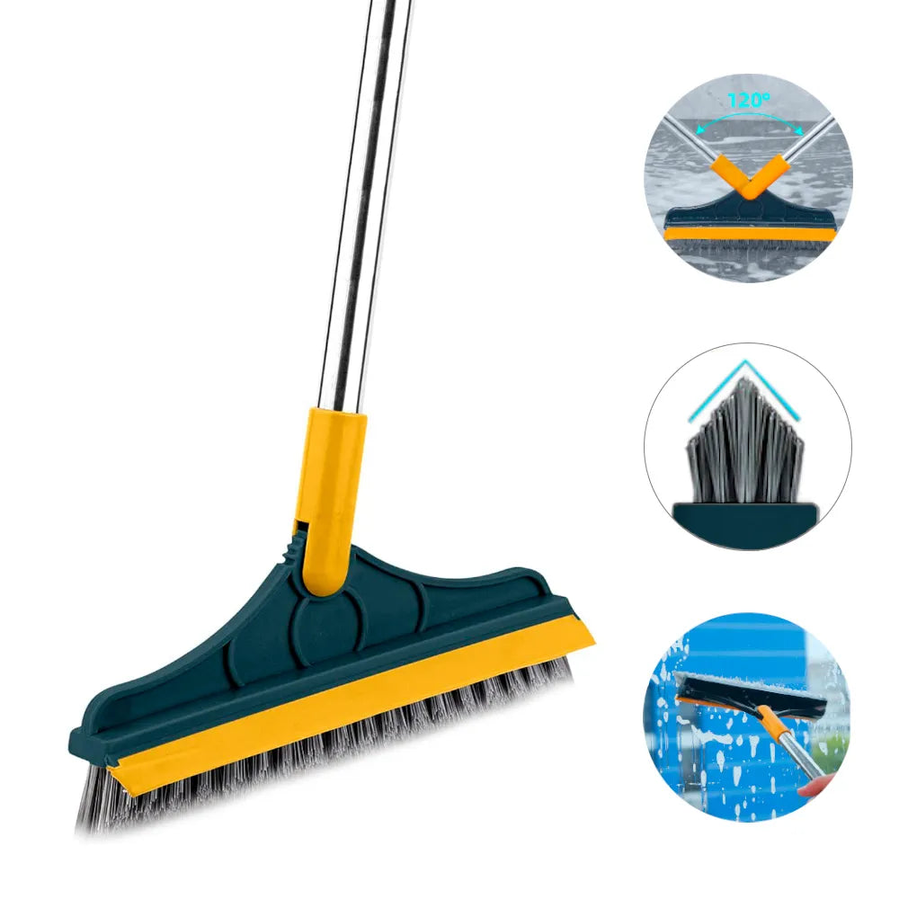 🧹Escoba giratoria 2 en 1🤩¿Se te dificulta eliminar las manchas persistentes de tu piso?