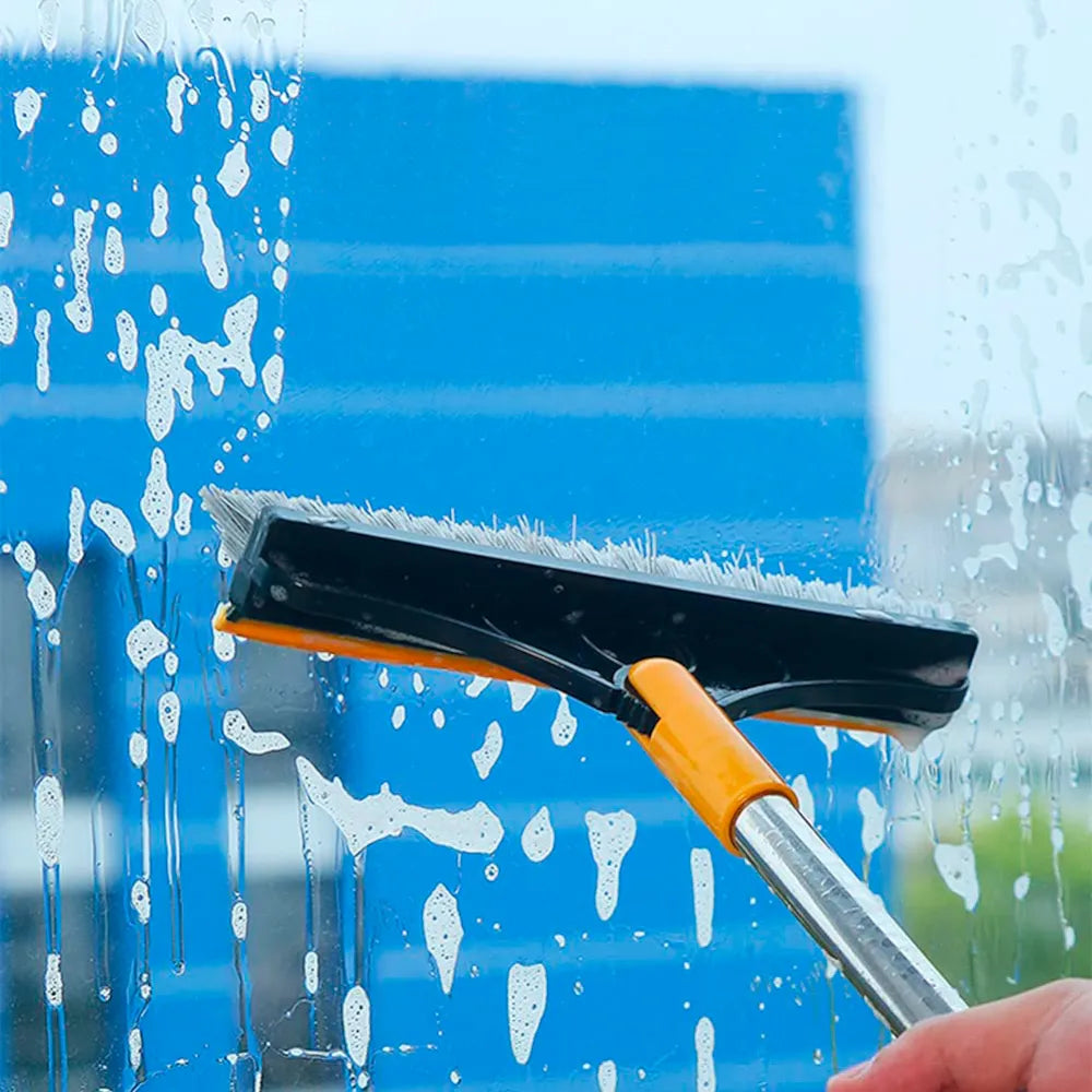 🧹Escoba giratoria 2 en 1🤩¿Se te dificulta eliminar las manchas persistentes de tu piso?