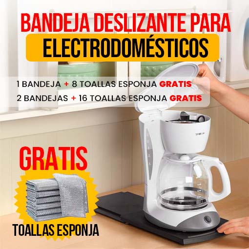 Bandeja deslizante para electrodomésticos