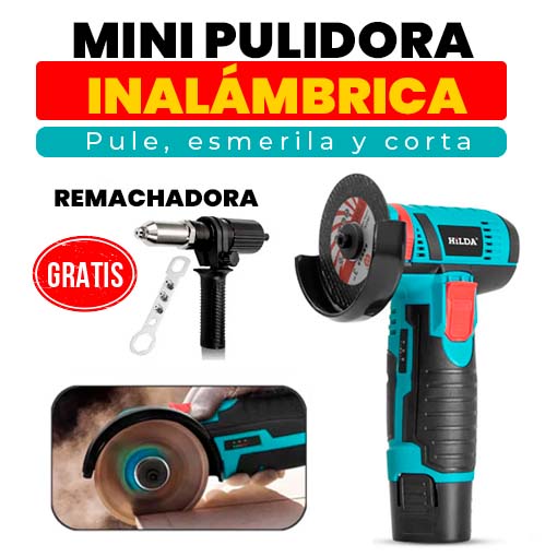 MINI PULIDORA INALÁMBRICA + REMACHADORA PARA TALADRO GRATIS 👷😱