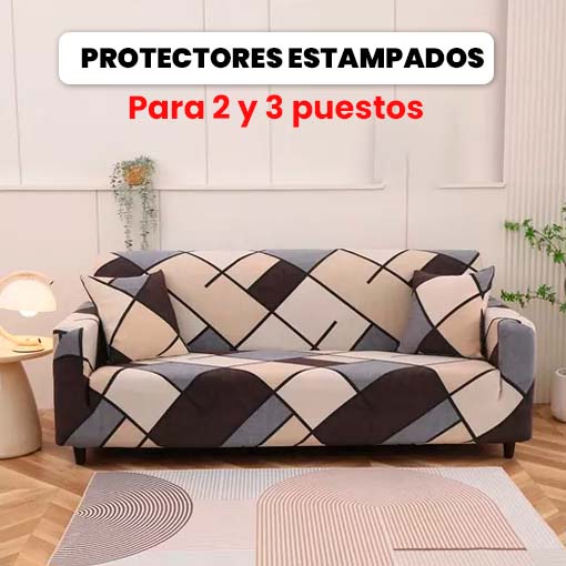 PROTECTOR DE SOFÁ ESTAMPADO 😱😍 ¡Diseños para 2 y 3 puestos!