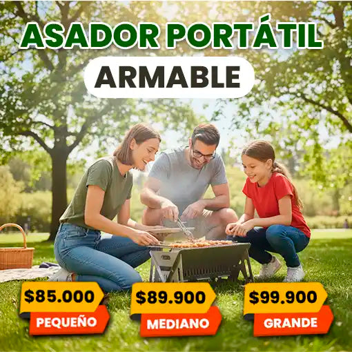 ASADOR PORTÁTIL ARMABLE