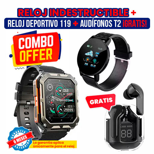 Combo Smartwatches + AUDÍFONOS ¡GRATIS!🎁