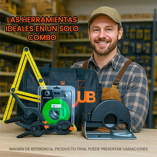 COMBO CARPINTERÍA ⚒️👷 ¡4 HERRAMIENTAS DIFERENTES + BOLSO GRATIS! 🎁