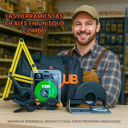 COMBO CARPINTERÍA ⚒️👷 ¡4 HERRAMIENTAS DIFERENTES + BOLSO GRATIS! 🎁