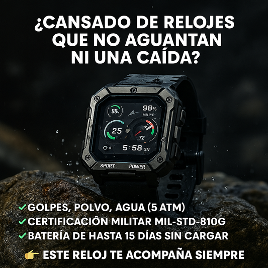 Reloj Indestructible C20 🛡️Garantía de 6 meses + ¡ENVÍO GRATIS!🎁