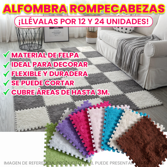 PACKS DE ALFOMBRAS ROMPECABEZAS DE FELPA 🤩😱