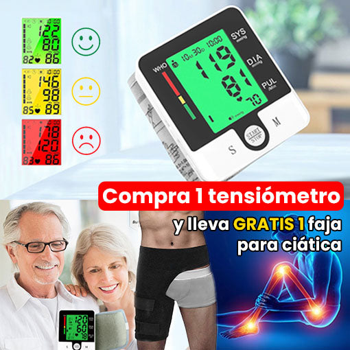 TENSIÓMETRO DIGITAL + FAJA CIÁTICA GRATIS 🎁🤩