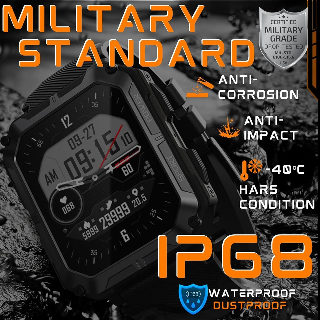 Reloj Indestructible C20 🛡️Garantía de 6 meses + ¡ENVÍO GRATIS!🎁