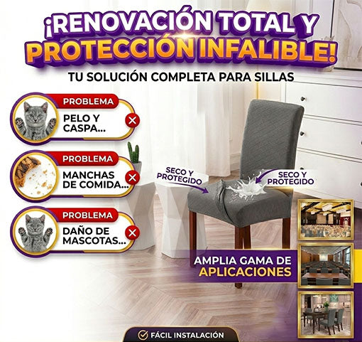 COMBO PROTECTORES 😱😍 ¡1 protector de sofá + 6 protectores de silla!